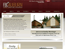 Tablet Screenshot of fbcauburn.com